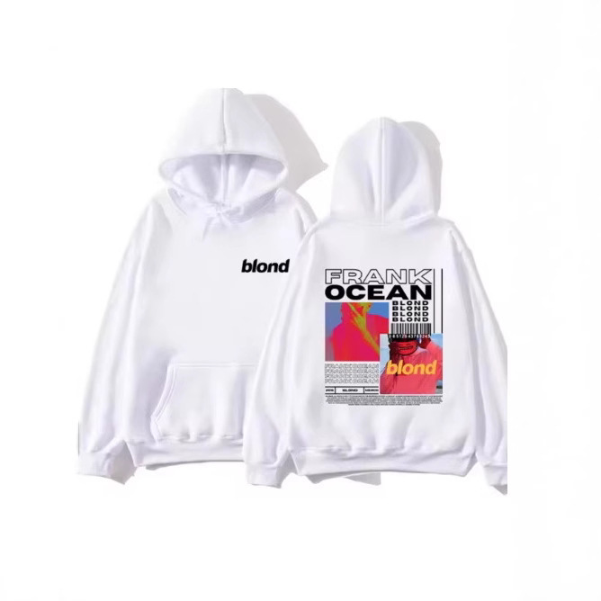 2024 Frank Ocean Sweatshirt, Blonde Album, Hoodie, Men, Hip-Hop, Autumn and Winter, Sports