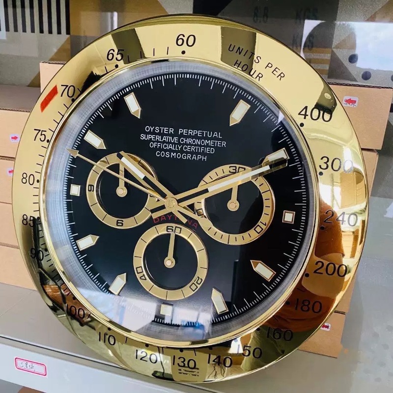 源头工厂直销 R L X 水鬼 GMT SEA 迪通拿系列14寸金属外壳表挂钟|undefined