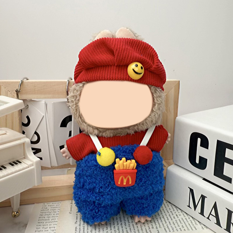 Labubu ベビー服、ラブ服、ぬいぐるみビニール座りパーティー、第一世代、第二世代、第三世代のスカートスーツに適しています。