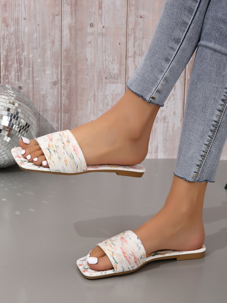 Bunte Hausschuhe, Oberbekleidung, bestickte flache Sommer-Flip-Flops, Strandmode-Sandalen_voghion.com