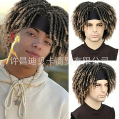 外国貿易のかつらの化学繊維の筒の曲の中空の巻きのヘッドバンドのdreaklocs wig 6寸の氷のリボンの汚いお下げの頭カバー