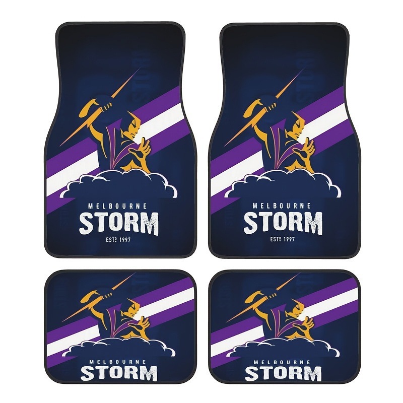 Cross-border Amazon American-style trendy car floor mats four-piece set, water-absorbent, wear-resistant, dirt-resistant car decorative floor mats, drop-shipping available