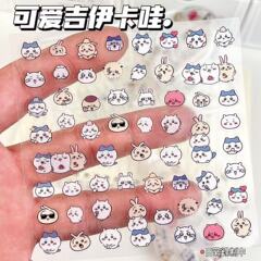 Jiyikawa 透明ステッカー高価値漫画かわいい ins 学生特別なペンホルダーハンドブック防水装飾ステッカー