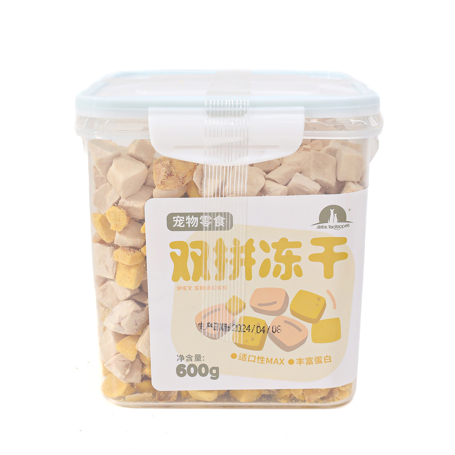 Aperitivos para gatos, pechuga de pollo, nutrición liofilizada, gránulos de pollo, engorde, branquias, comida para gatos, barriles familiares, fabricantes de bocadillos para mascotas al por mayor