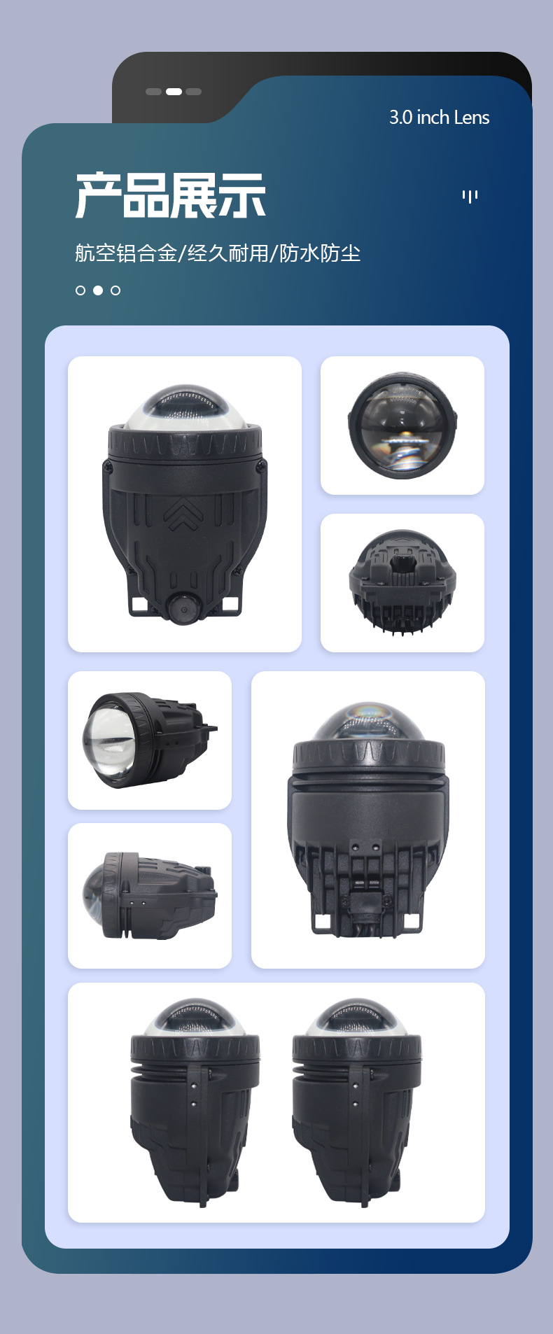 Special Toyota Honda Ford Bmw Car Led Bifocal Lens Fog Light Headlight Far and Near Integrated High Beam Cannon