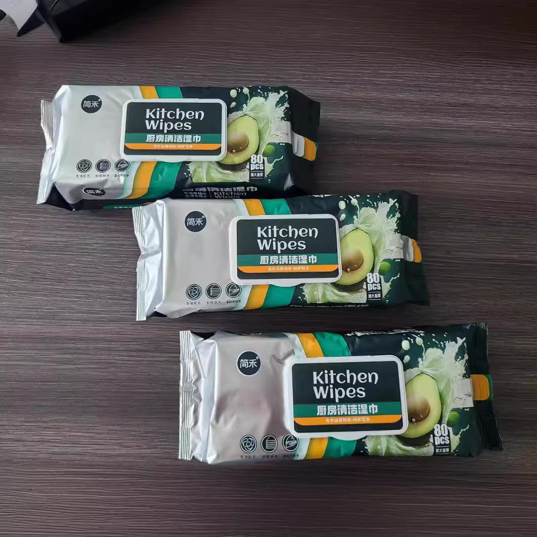 Jianhe avocado kitchen wipes large package 80 pumping removing kitchen ventilator oil stains household thickened cleaning towel