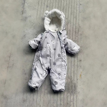 HM原单婴幼儿宝宝棉爬衣连体衣 秋冬新款 原单尾货 带有手套脚套