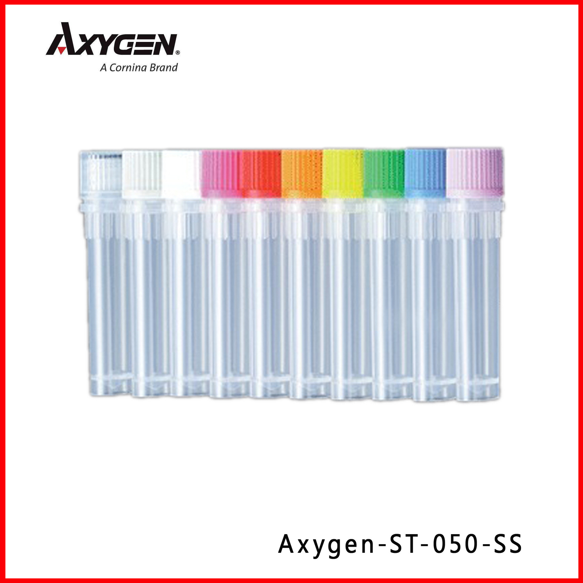 Axygen爱思进ST-050-SS0.5ml可立无色冻存管无热原螺口透明冷存管