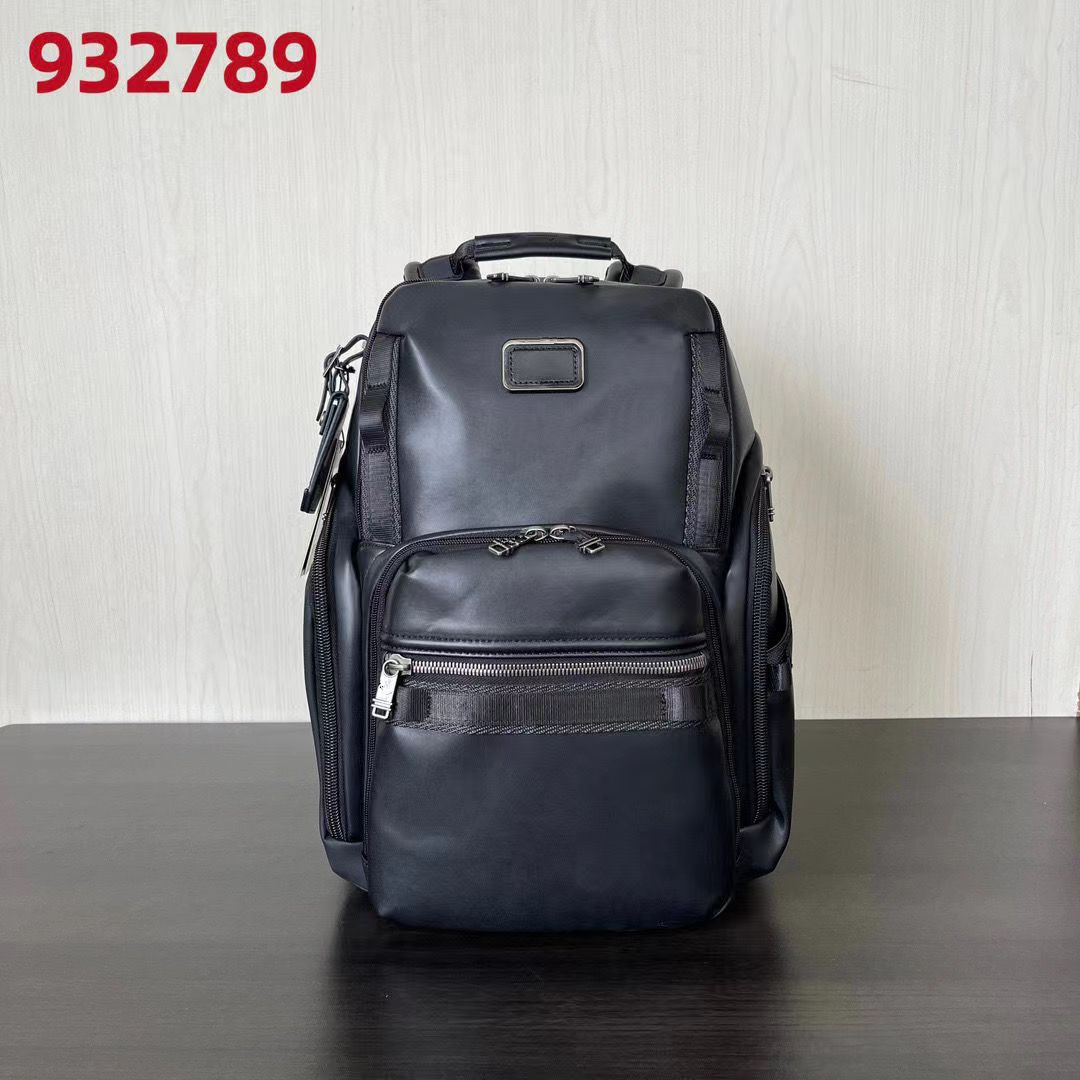 Full Leather Modern Men's Backpack For Daily Commuting And Computer Use 932789D_voghion.com