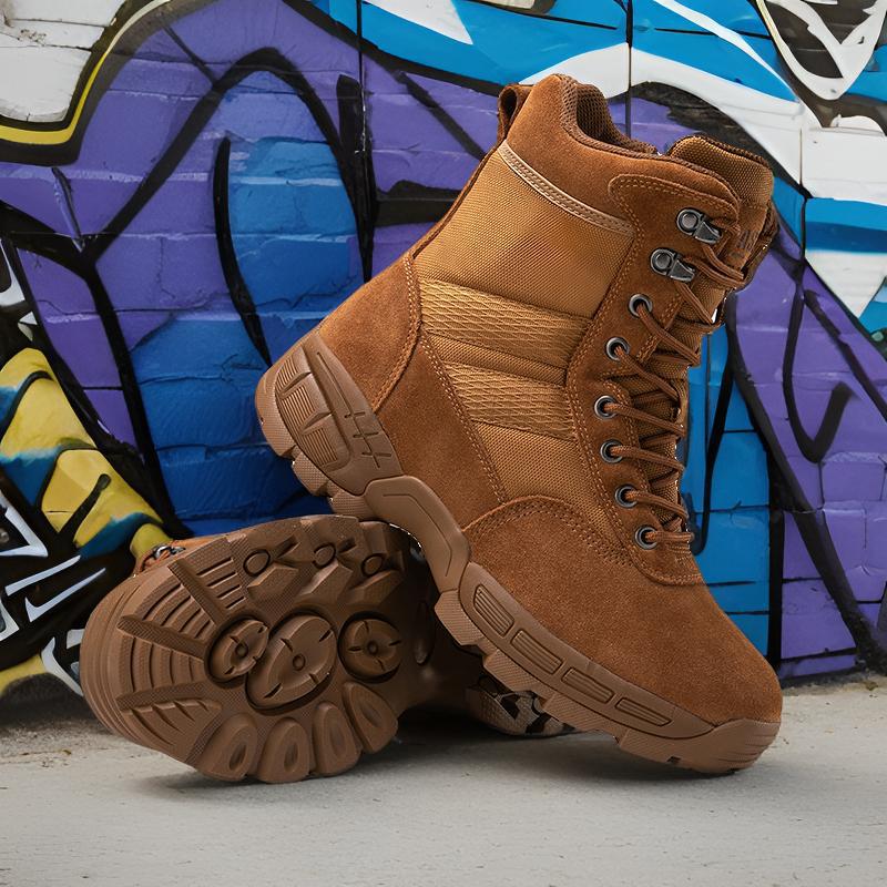 Fuente del fabricante Botas de combate para hombre Nuevos zapatos de entrenamiento en el desierto Botas de senderismo al aire libre