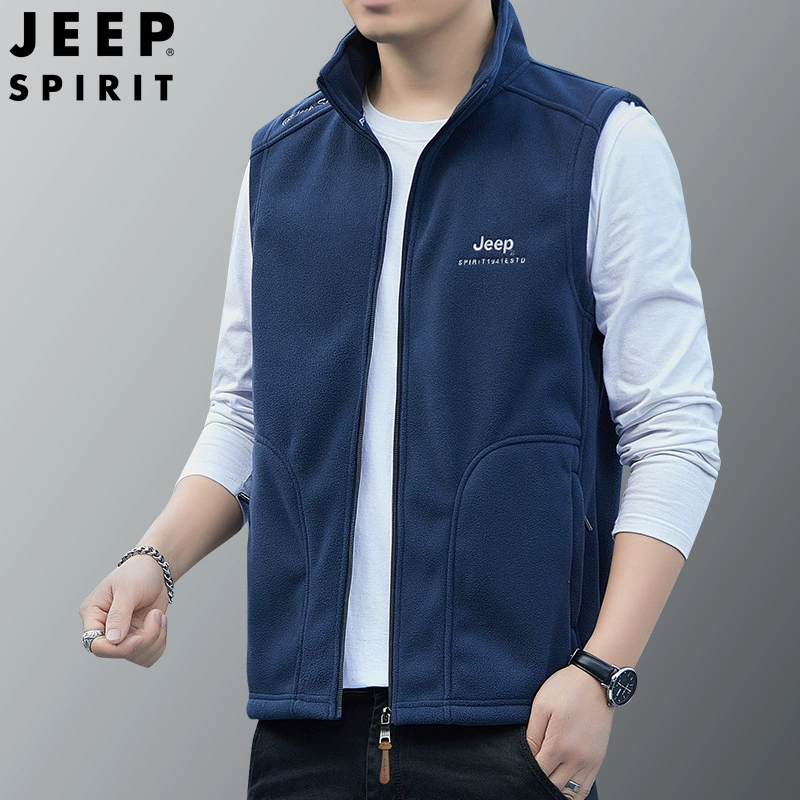 Jeep, осенняя удобная жилетка, кардиган, майка, куртка