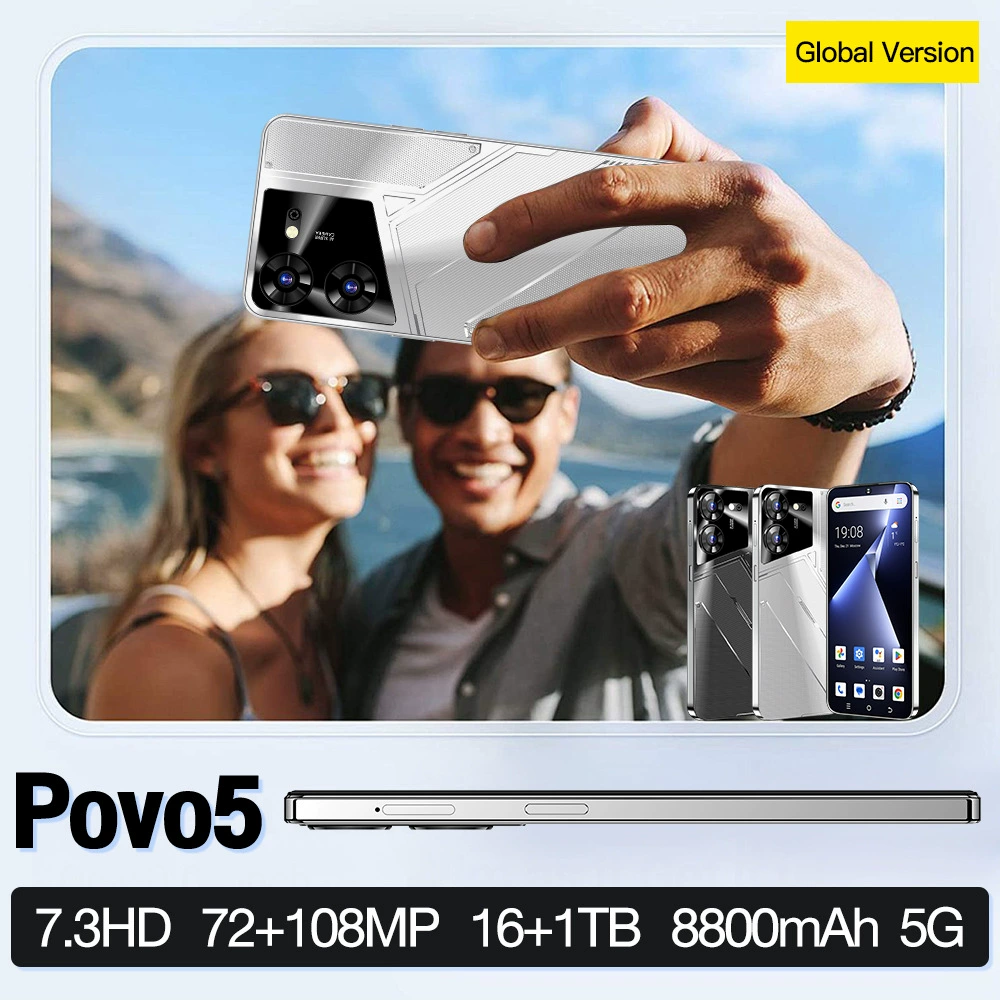 Smartphone POVO5, 3GB+32GB, 4G, 6.61‑inch Incell, 4050 mAh, Type‑C, OTG