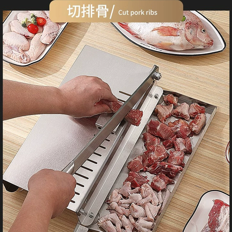 【Прямые продажи от производителя】Гильотина Yangjiang для бытового и коммерческого использования, небольшая гильотина для резки замороженного мяса, курицы, баранины и говядины