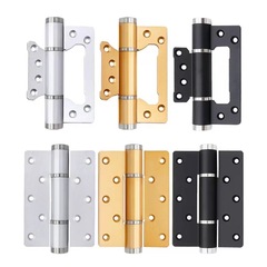 Invisible door hydraulic hinge household wooden door stainless steel buffer parent and child hinges black automatic door and window hardware wholesale