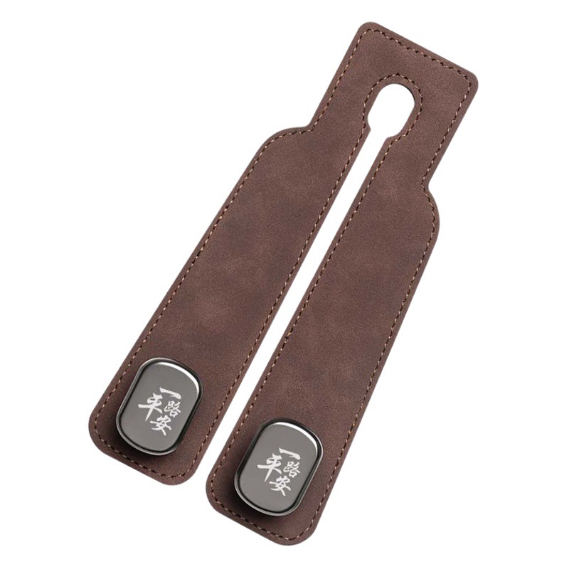 Coche asiento trasero soporte de teléfono móvil gancho de gamuza coche oculto gancho de metal gancho de almacenamiento de coche