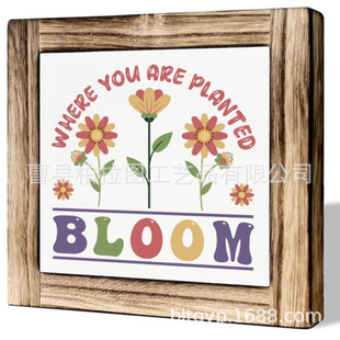 Factory wholesale Korean retro style creative embossed transparent glass square storage hand-painted table photo frame