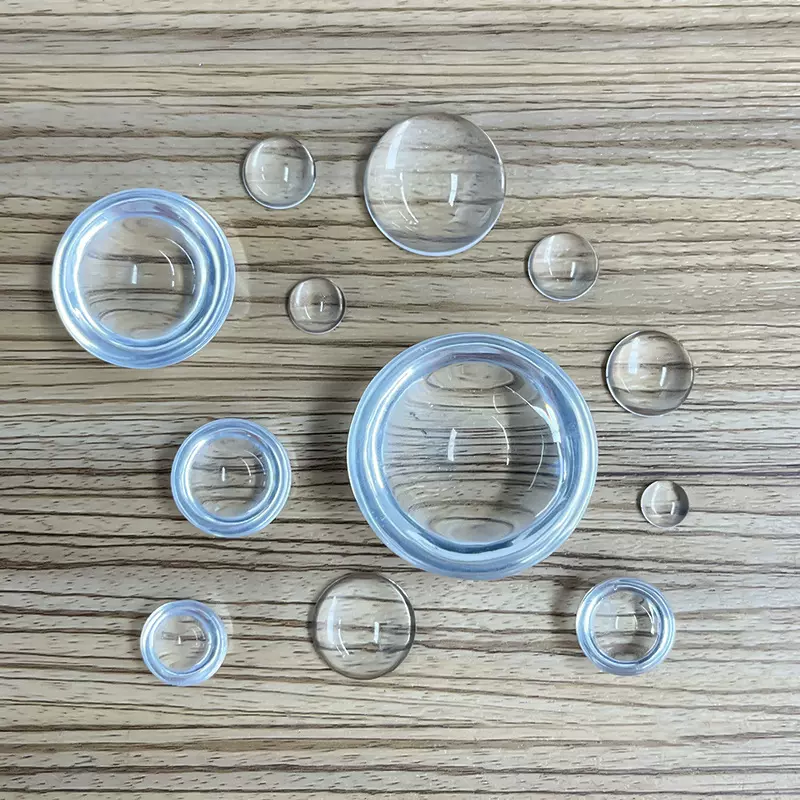 水晶玻璃时光宝石半球正圆实心透明光球面大贴片装饰工艺品白水晶