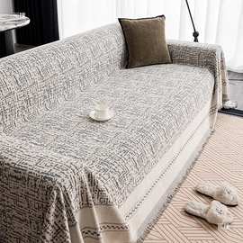 雪尼尔沙发盖布巾四季通用坐垫2025新款套罩一片式全盖毯子防猫抓