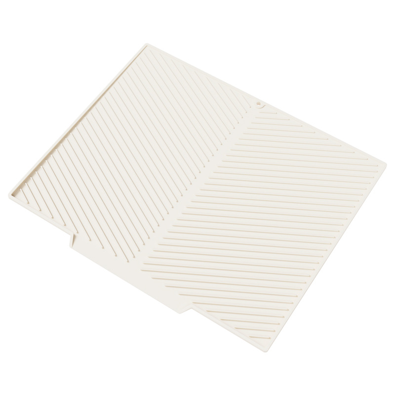Venta caliente transfronteriza almohadilla de drenaje de pendiente de silicona plato de desvío grande almohadilla de secado embudo almohadilla de drenaje barra posavasos