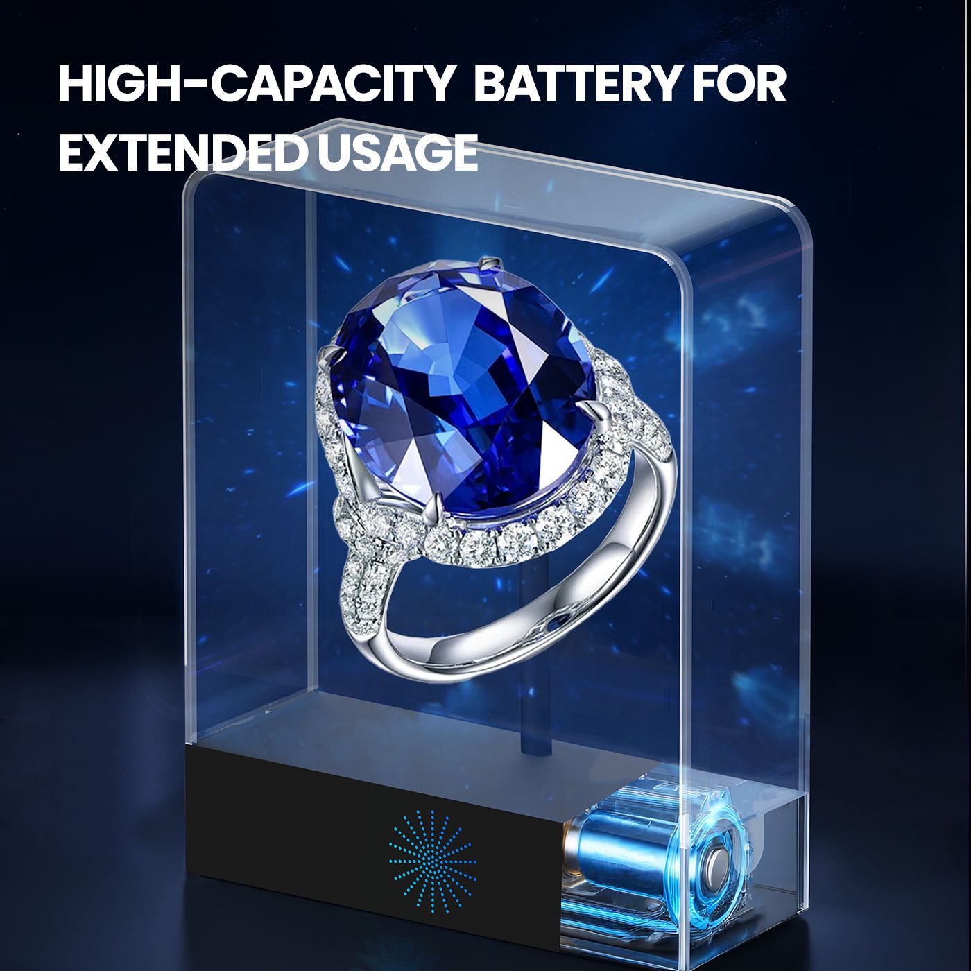 Caja de proyección holográfica 3D de escritorio compacta y exquisita para mostrar objetos virtuales en movimiento 3D