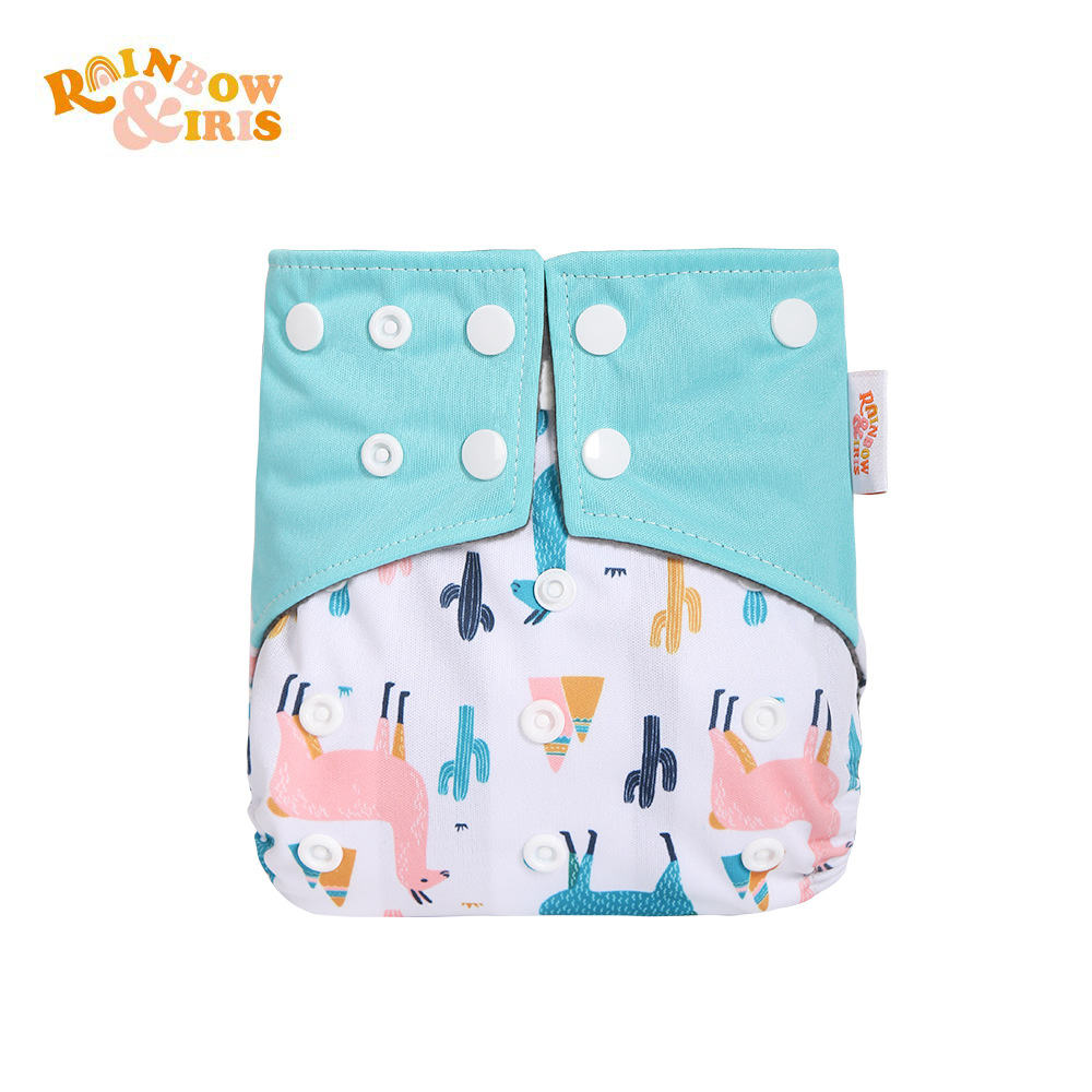 INS impresión digital de estilo occidental pañales de carbón de bambú pantalones de entrenamiento de fugas a prueba de agua anti-lado transfronterizo en stock pañal de tela