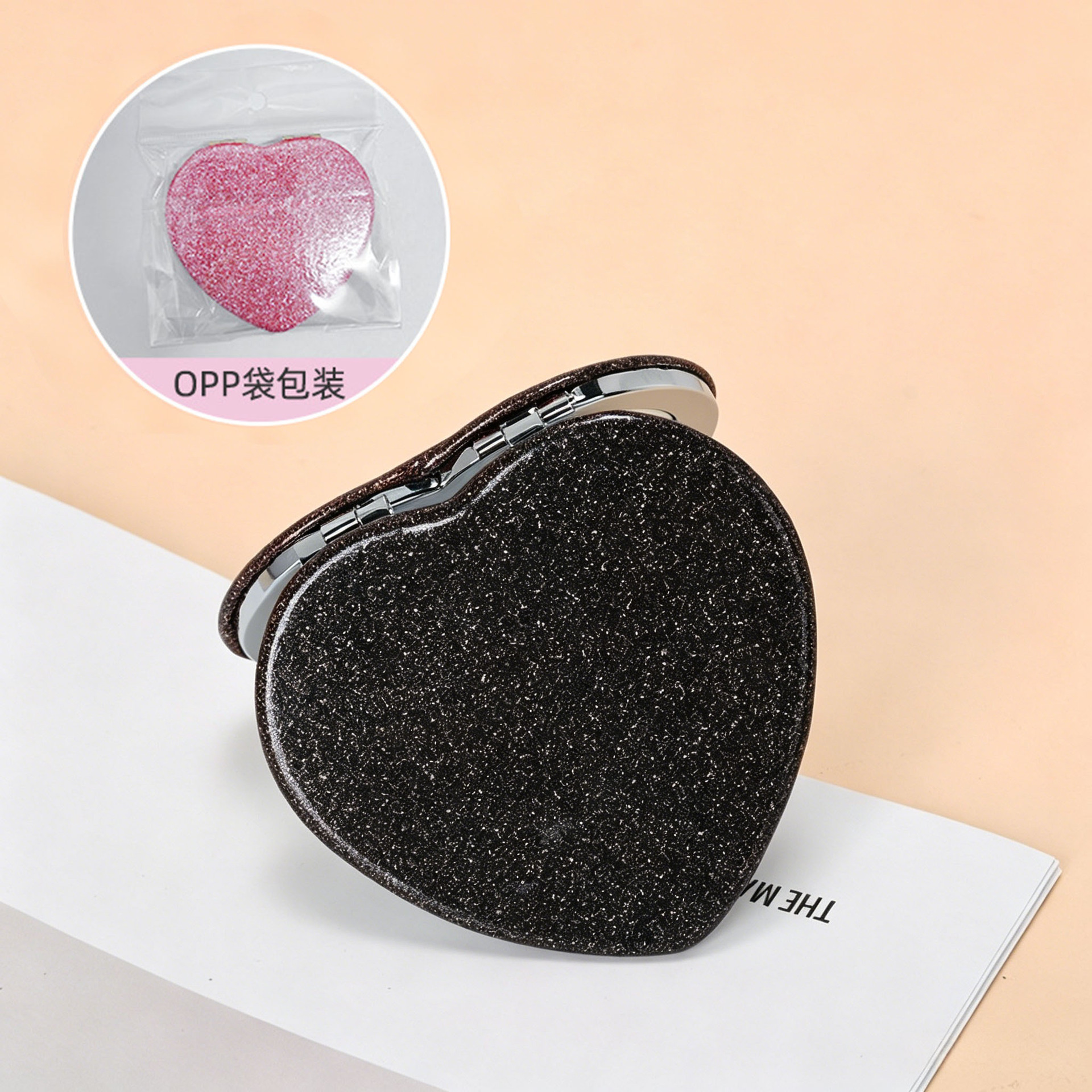 Espejo de Maquillaje Plegable de Doble Cara de Plástico ABS para Dormitorio image 8