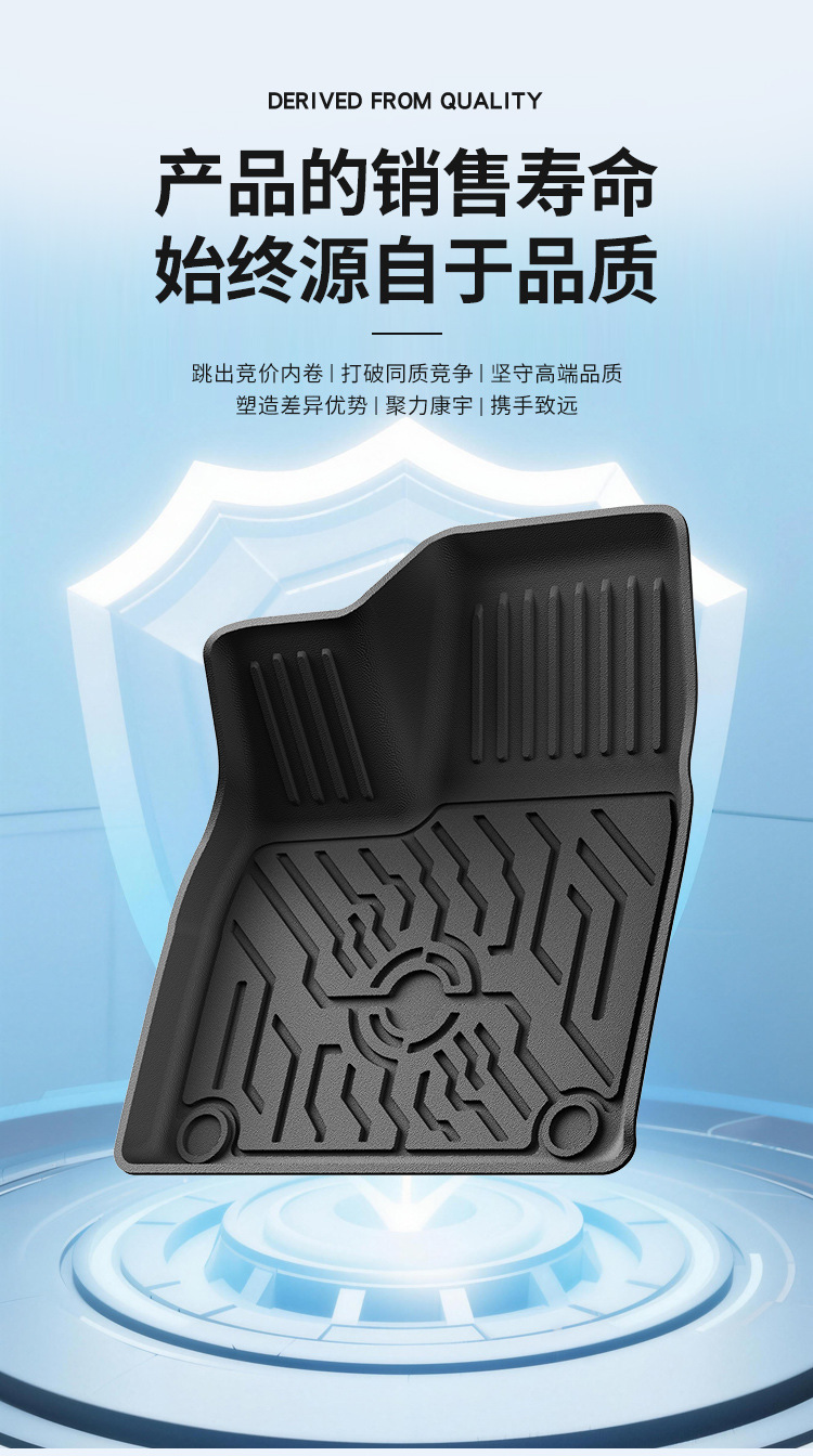Suitable for 25 Models of Nissan N7 Floor Mats, Fully Environmentally Friendly Tpe Car Floor Mats, Non-Slip, Wear-Resistant, 3D All-Weather Material Floor Mats