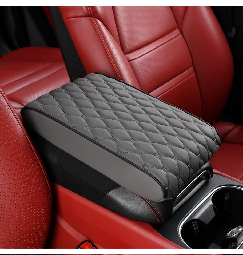 Manufacturers cross-border car armrest box cushion booster cushion leather four seasons universal car protective cover elbow cushion for car