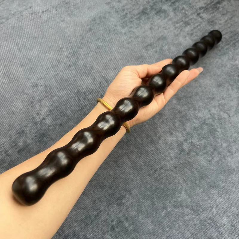 紫光檀木竹節の棒の瓢箪の皿は棒の武術の棒を遊んで背中をたたいて筋の多機能のフィットネスの文を打って瓢箪を遊んで短いです。|undefined