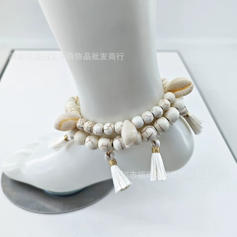 Детские ножные цепи Океан Чудесный край Мона с кисточками