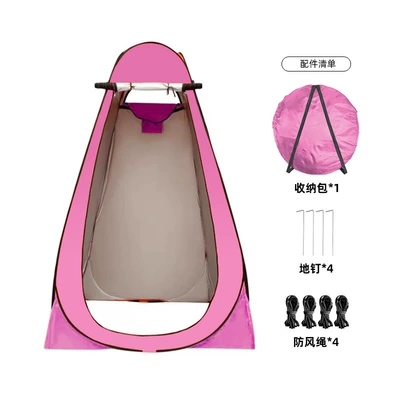 Toilet, Avtomobil dam çadırları - high-19m-rose-red-length-and-width-12m-single-2-window-model