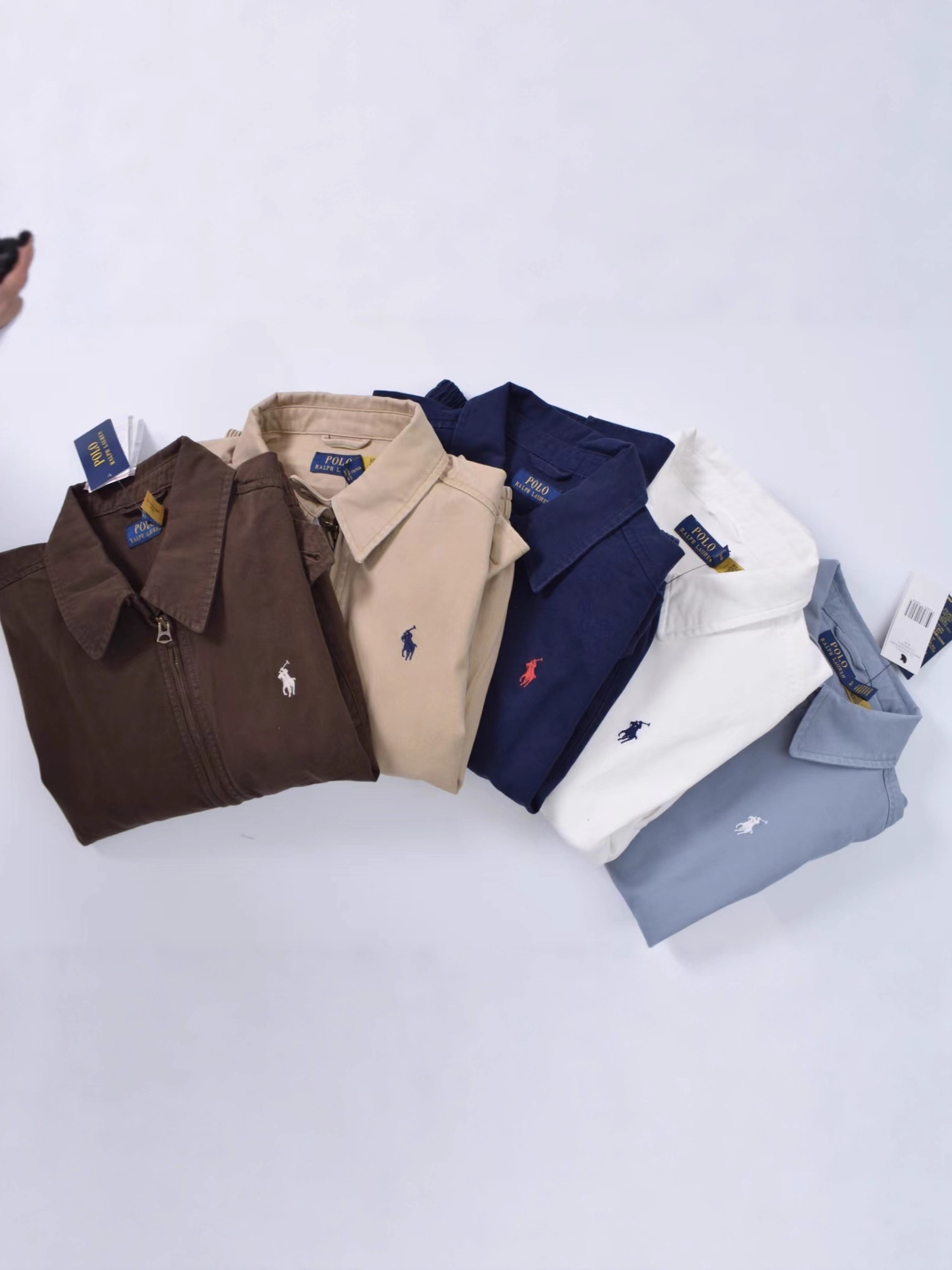 Polo Pony Logo Baseball Jacket Top Simple Fashion Quality