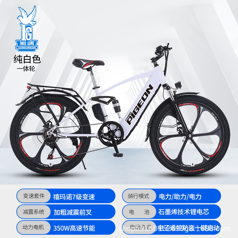 Flying Pigeon Batería de litio 400W Bicicleta de montaña eléctrica Nuevo estándar nacional para adultos Bicicleta de batería para hombres y mujeres