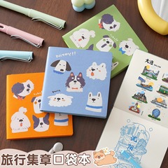 ミニノート、旅行チェックインスタンプブック、ポータブルスタンプブック、都市旅行記録ブック、スタンプブック