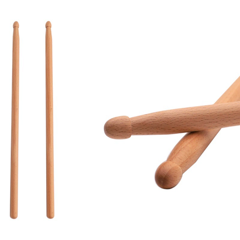 Деревянные барабанные палочки из бука, ударные инструменты, палочки для ударных, для детей и взрослых, для тренировок, из цельного дерева, джазовые барабанные палочки, оптом, музыкальные товары.