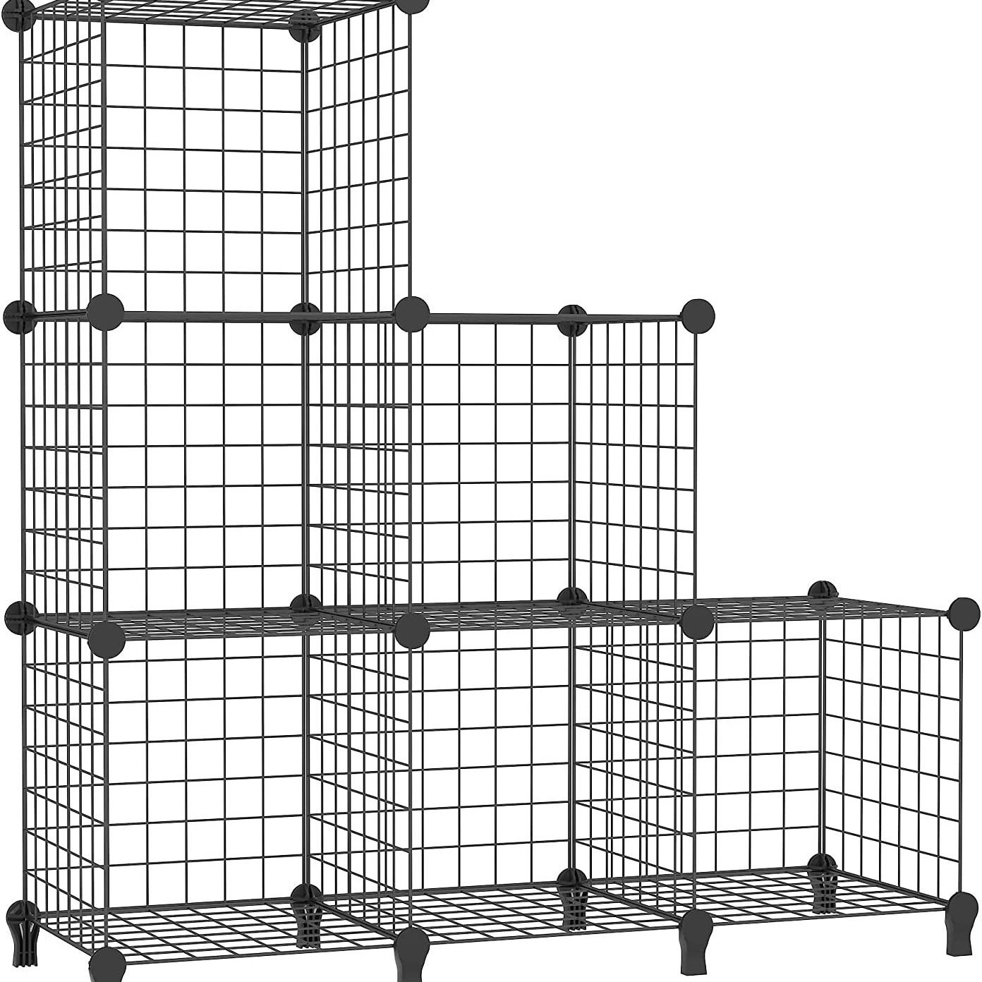 Estante de rejilla de hierro combinación simple para almacenar artefactos mágicos sala de estar dormitorio estante de almacenamiento simple de rejilla de hierro de acabado multicapa