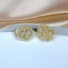 Ej0164 white dripping oil ear clip