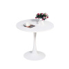 Tulip table living room dining table Nordic minimalist small round table roasted white leisure home coffee table negotiated table