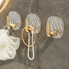 Acrylic transparent hook adhesive no punching bathroom kitchen bathroom wall stickers light luxury traceless adhesive hook