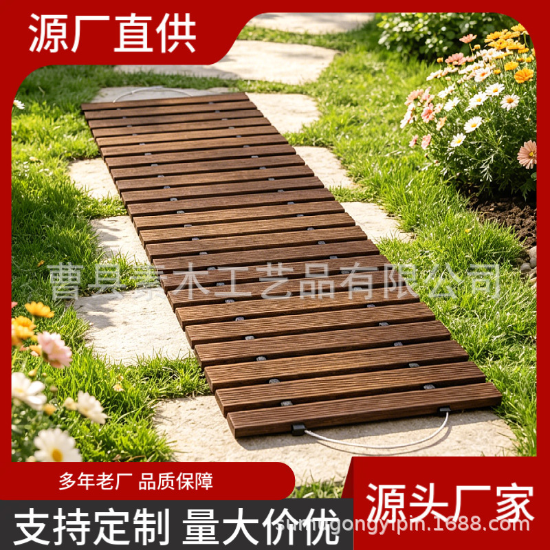 Cross-Border Solid Wood Garden Path Outdoor Courtyard Path Decoration Home Use Foldable Flooring Wedding Party Wooden Walkway Cross-Border Solid Wood Garden Path Outdoor Courtyard Path Decoration Home Use Foldable Flooring Wedding Party Wooden Walkway