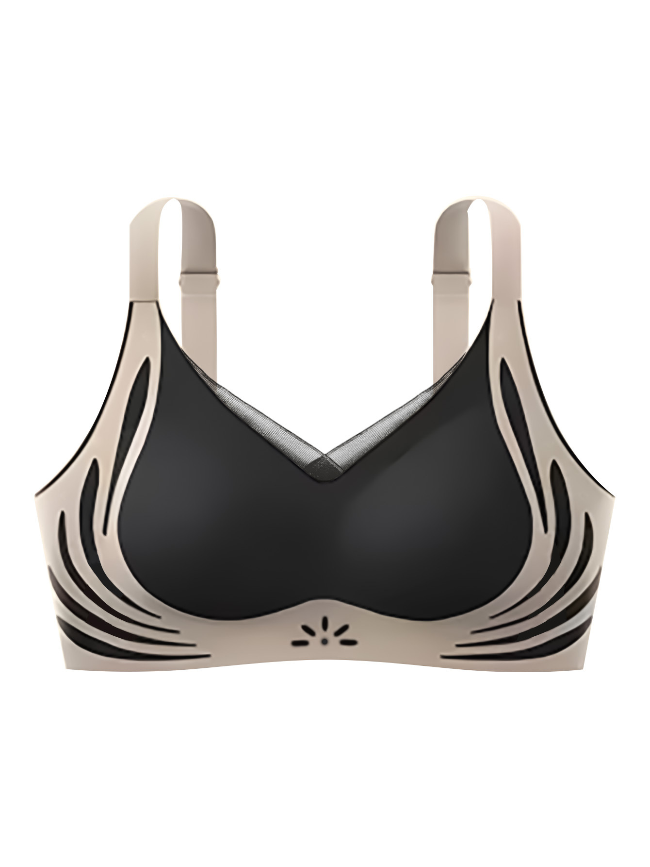 Ropa interior sin marcas para mujeres levantando el soporte superior para evitar la caída del pecho grande, pequeño y delgado, soporte suave, bra de texto de pecho retraído