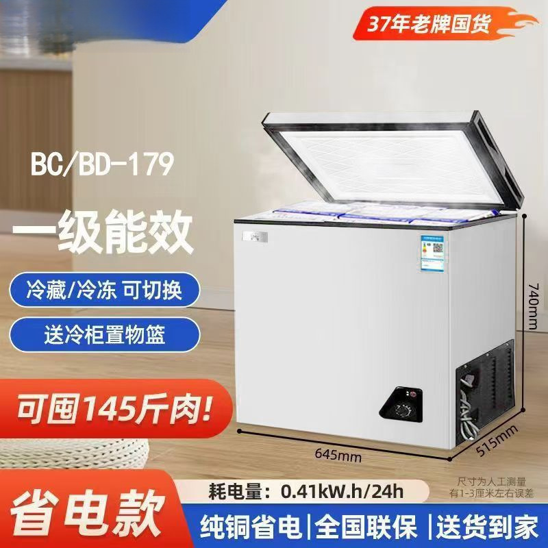 冰冷柜小型大容量商用冰柜两用卧式双温冷冻迷你电冰箱冷藏|undefined