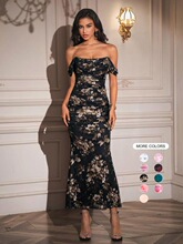 L 25516 Sexy Backs Bodycon Long Dress �~�ǾW���B��ȹ