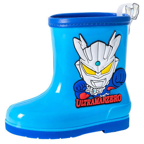 New Limited Edition Big Head Se-ro Ultraman Children's Rain Boots, Medium/Short Length Anti-slip, for Boys, Kindergarten Waterproof Rain Boots