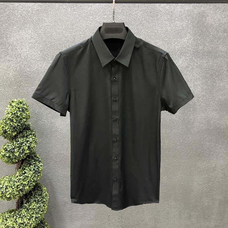 Рубашка для отдыха, коллекция 2021 года, с коротким рукавом, slim fit