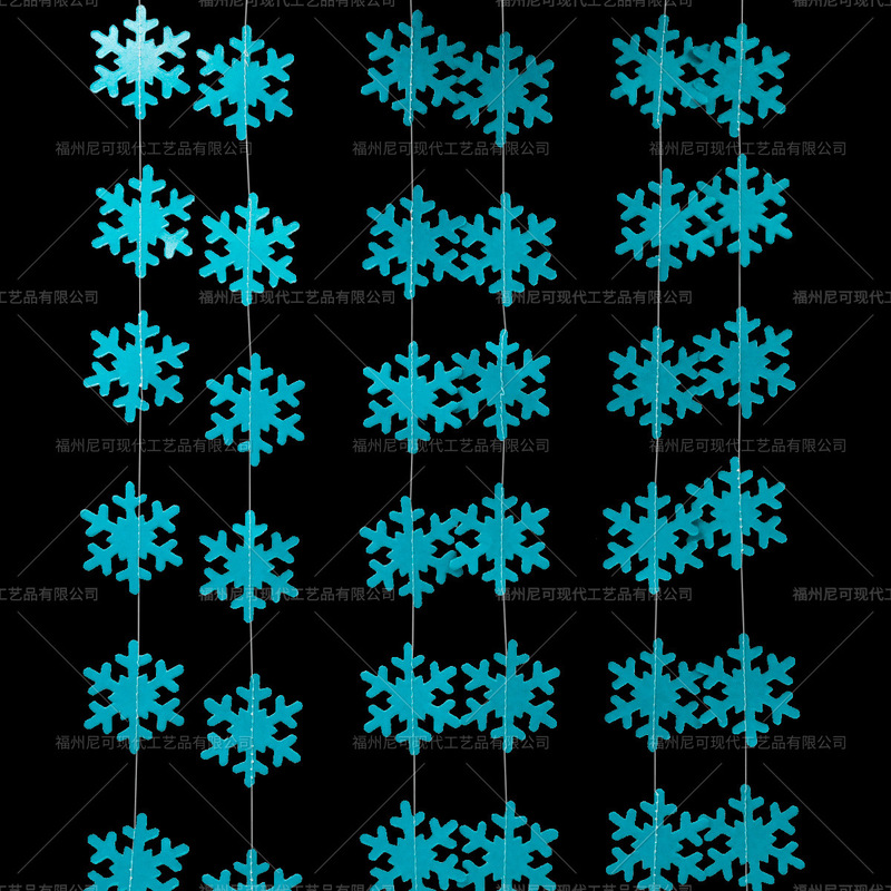 金銀白青4メートル小雪花飾り新年冬クリスマス装飾祝日パーティー用品配置|undefined