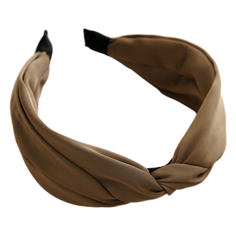 フランスの優雅なネットの赤い幅のカチューシャの夏の純色の復古のカチューシャは顔を洗って外出します。