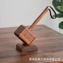 实木雷神之锤开瓶器家用啤酒起子创意家居摆件带磁吸启瓶器