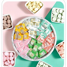 抹茶味干吃牛奶片奶贝儿童糖果原味抹茶味网红办公室零食罐装