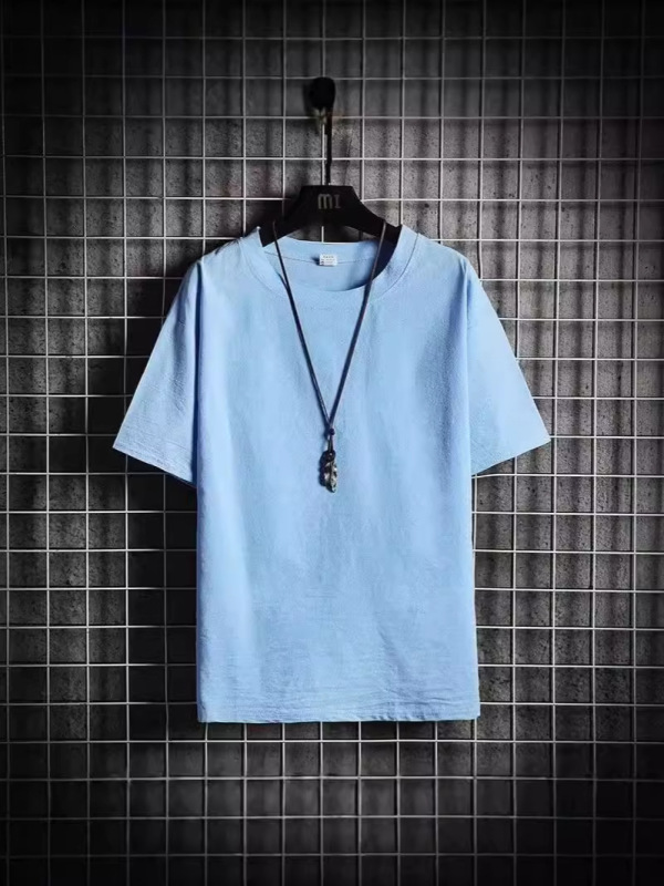 イミテーションリネン半袖Tシャツ 中国風 メンズ 五分袖 ゆったり 太めサイズ レトロ風 半袖麻服 トレンドブランド|undefined